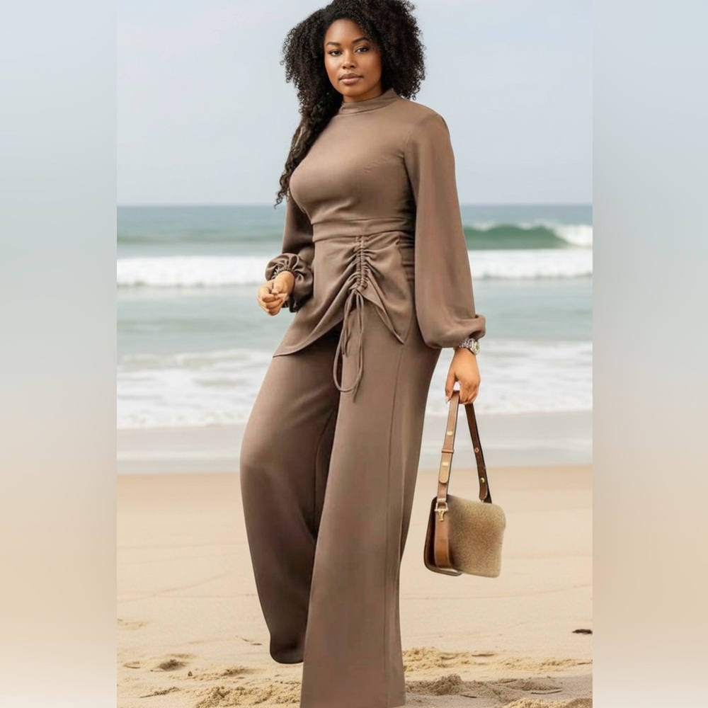 NWT XPLUSWEAR Elegant Brown Women's Jumpsuit